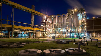 Mondi South Africa night view of plant